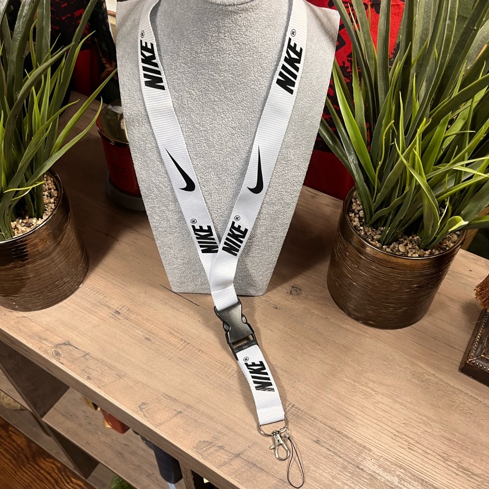 White Nike Lanyard
